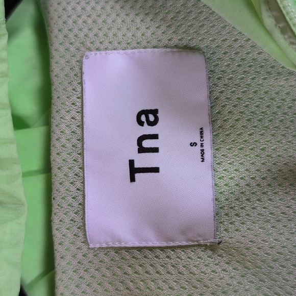 TNA Lime and Royal Blue Hooded Jacket Oversized - Picture 2 of 3